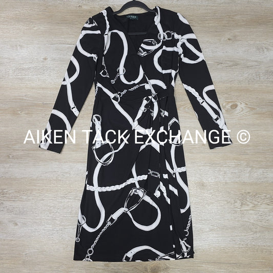 Lauren by Ralph Lauren Equestrian Print Dress, Size 4