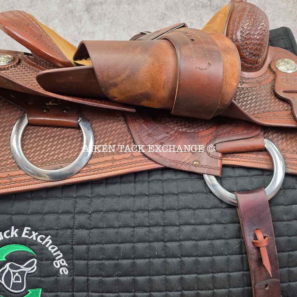 **On Trial** Jim Taylor Saddlery Xtreem Reining Western Saddle, 16" Seat, Shoulder Free Tree - Wide - Full QH Bars