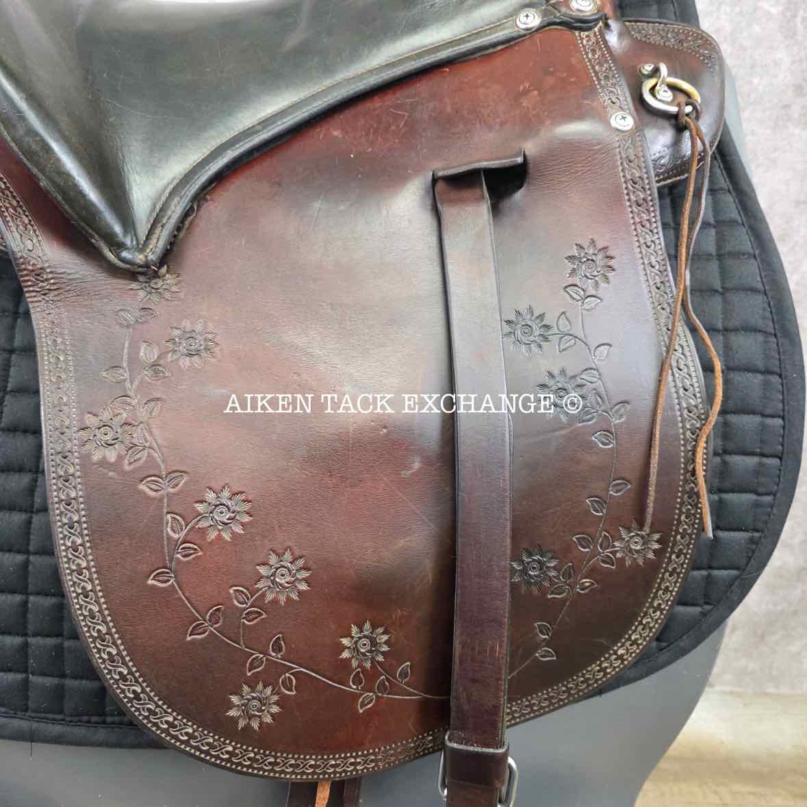 Eli Miller Buena Vista Saddle, 19" Seat, Wide Tree - Full QH Bars