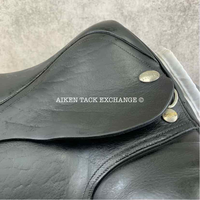 **SOLD** Jaguar by Harry Dabbs XKC Dressage Saddle, 17" Seat, Medium Wide Tree, Wool Flocked Panels, Buffalo Leather