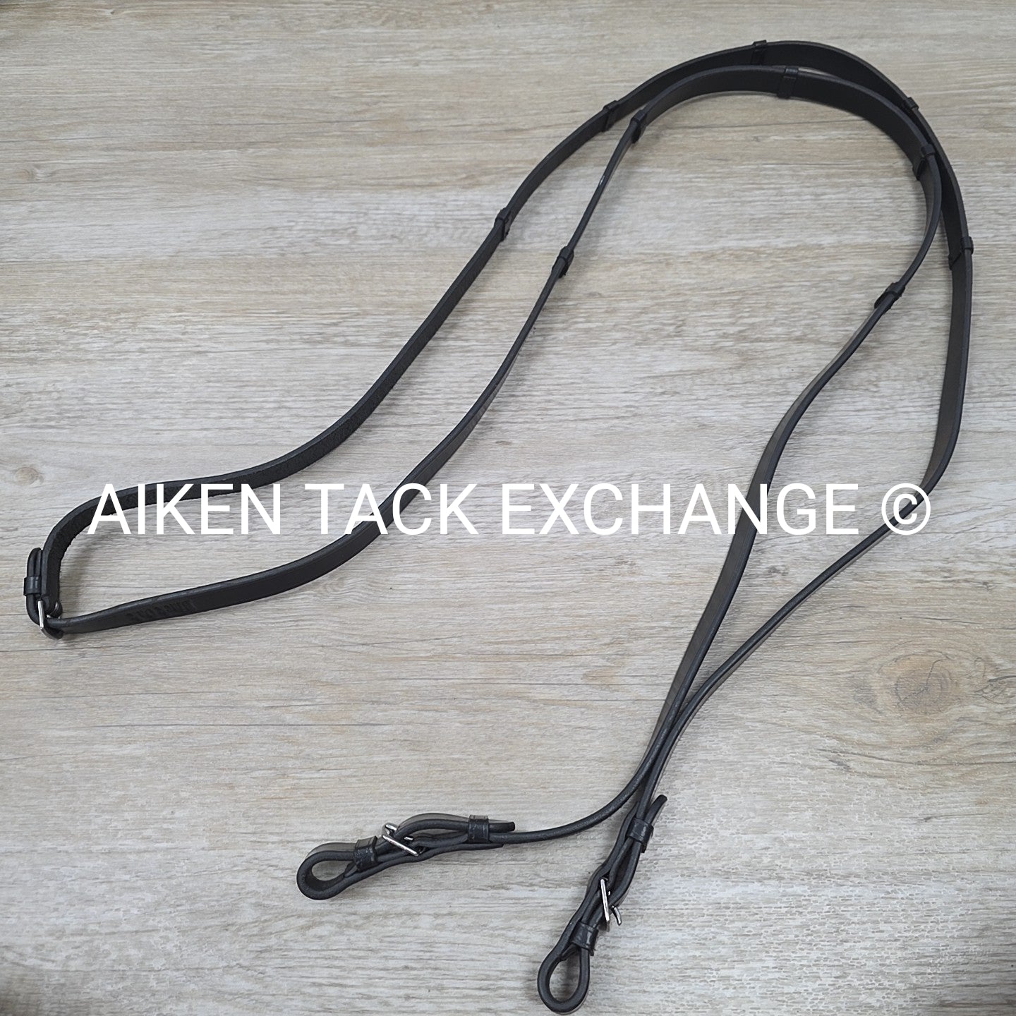 KL Select Black Oak Juniper Dressage Bridle with Reins, Black,  Size Full