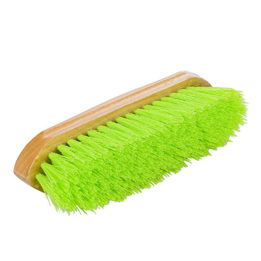TuffRider DANDY BRUSH WITH WOODEN HANDLE: Apple Green / Standard