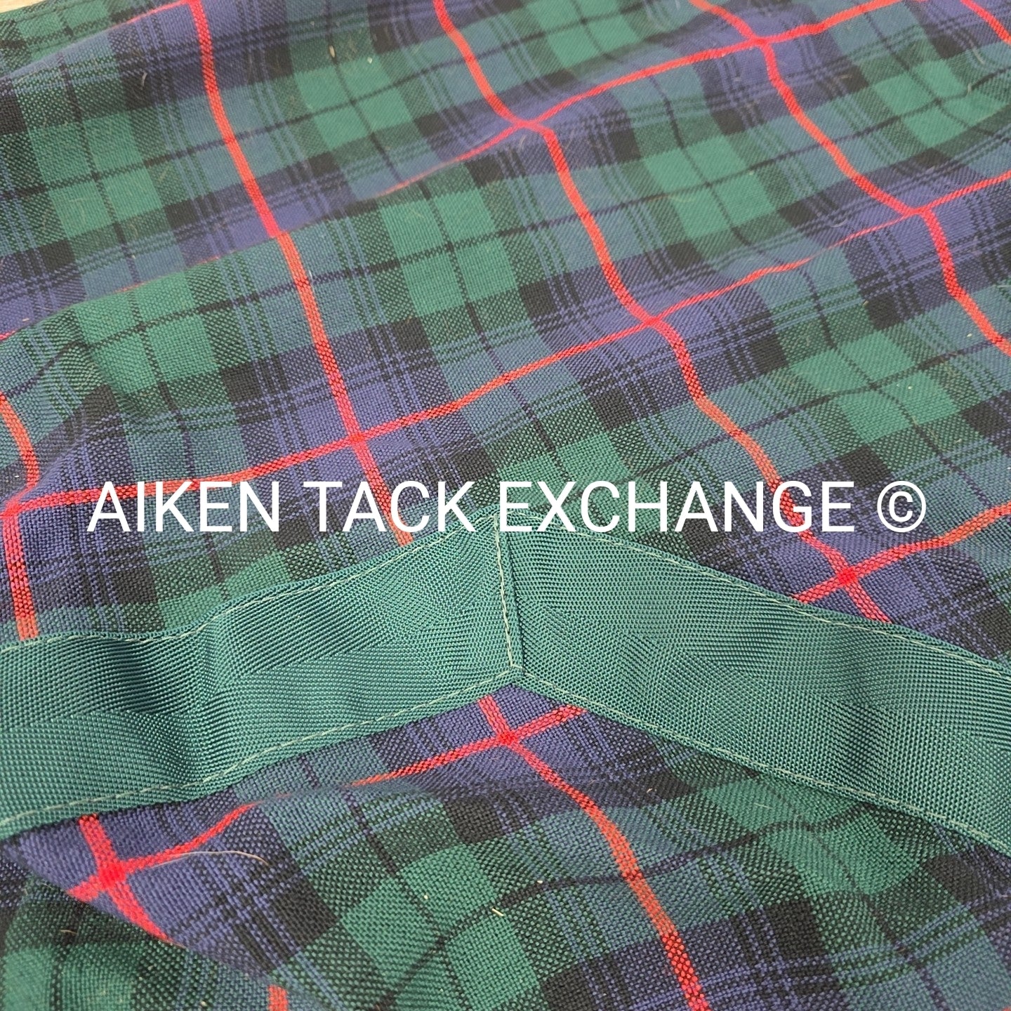 5/A Baker Original Tartan Plaid Stable Sheet, Size 72"