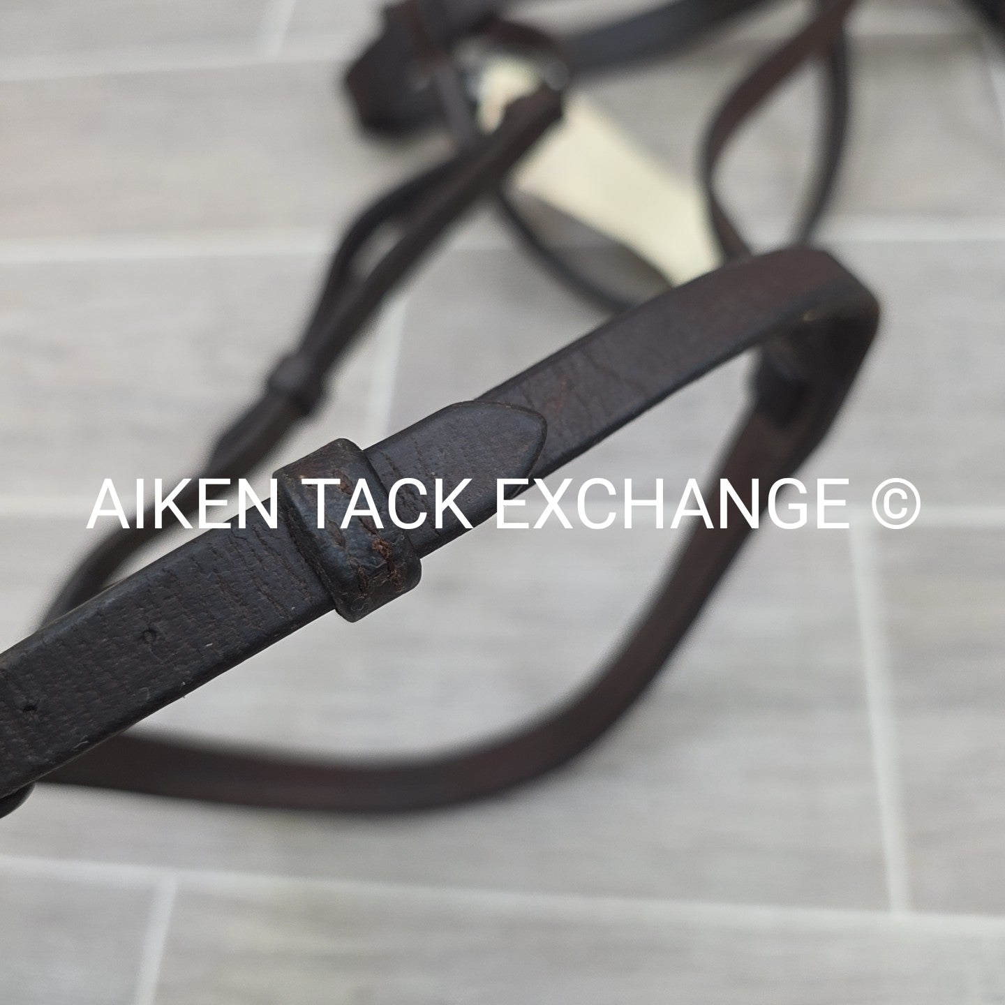 Somerset Plain Raised Bridle, No Reins, Brown, Size Full