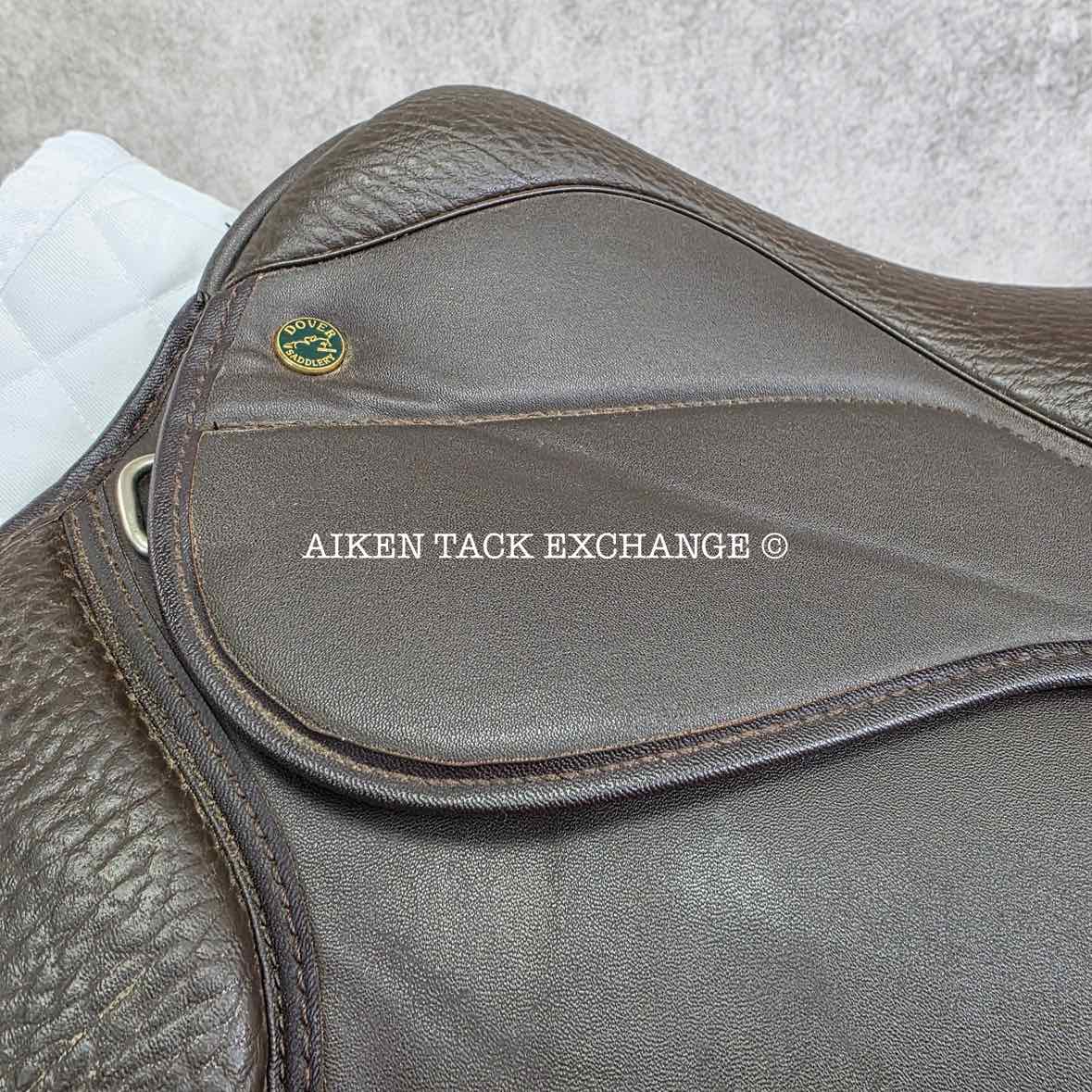 Dover Synthetic ProRide All Purpose Saddle, 17" Seat, Medium Tree, Wool Flocked Panels