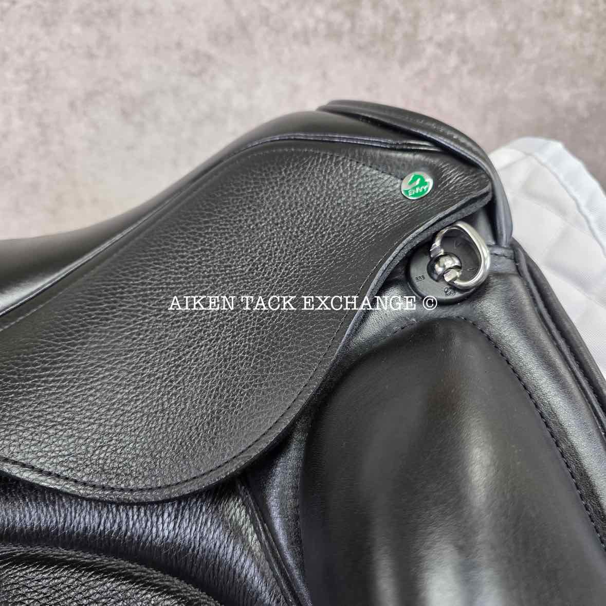 2023 Envy Motion Dressage Saddle, 17.5" Seat, Adjustable Tree, Wool Flocked Panels