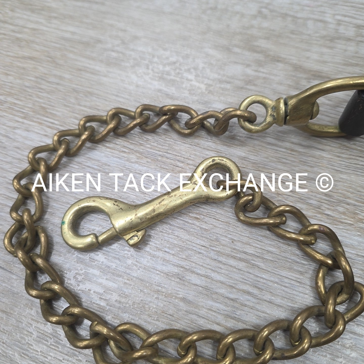 Leather Lead with Chain