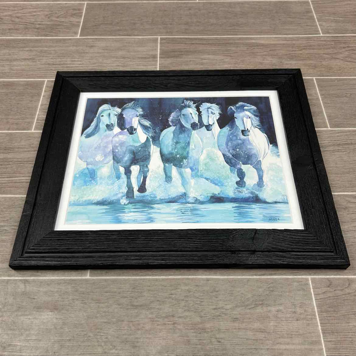 Horse Print, Matted and Framed, 17.5" x 14.5"