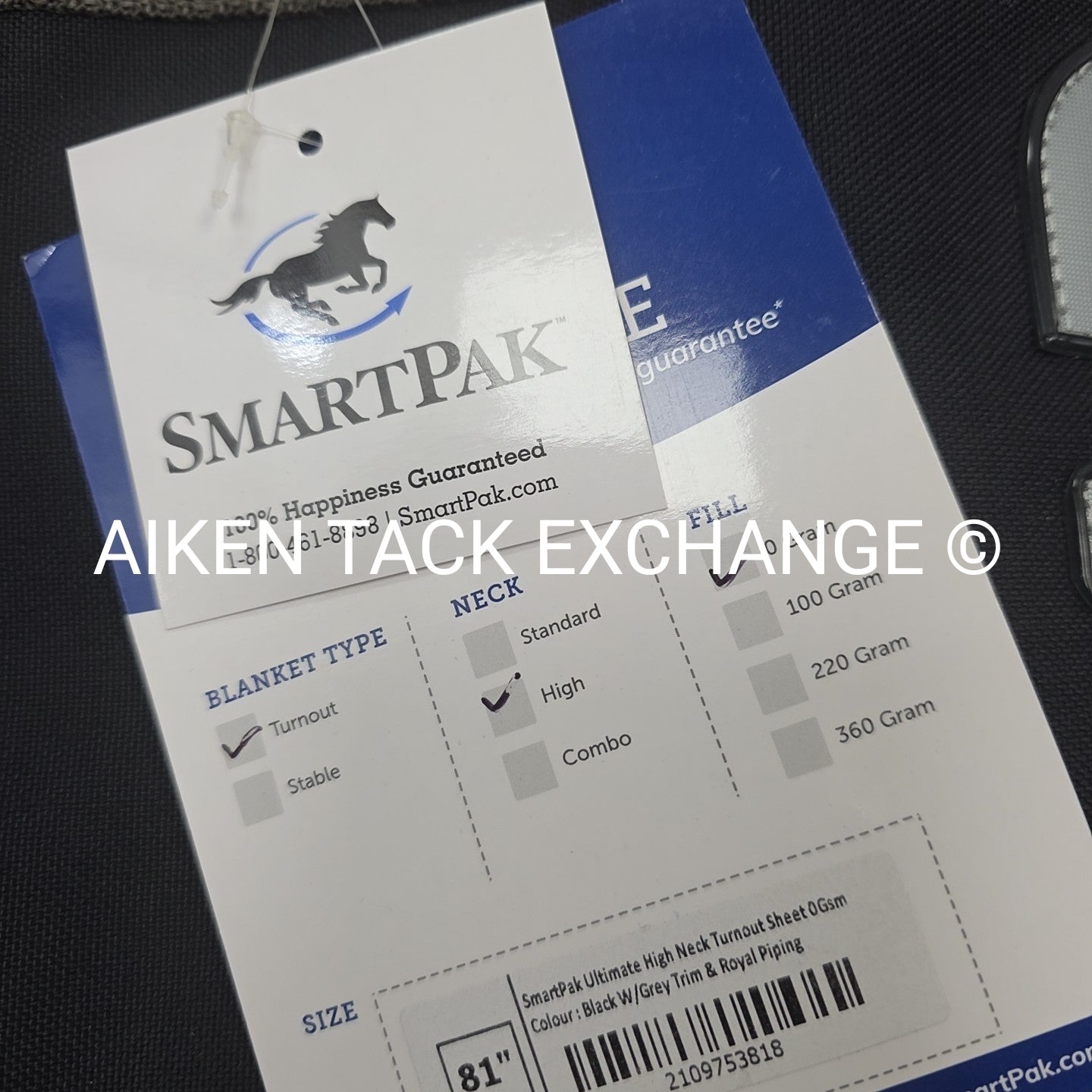 SmartPak Ultimate High Neck 0 G Fill Turnout Blanket 81"