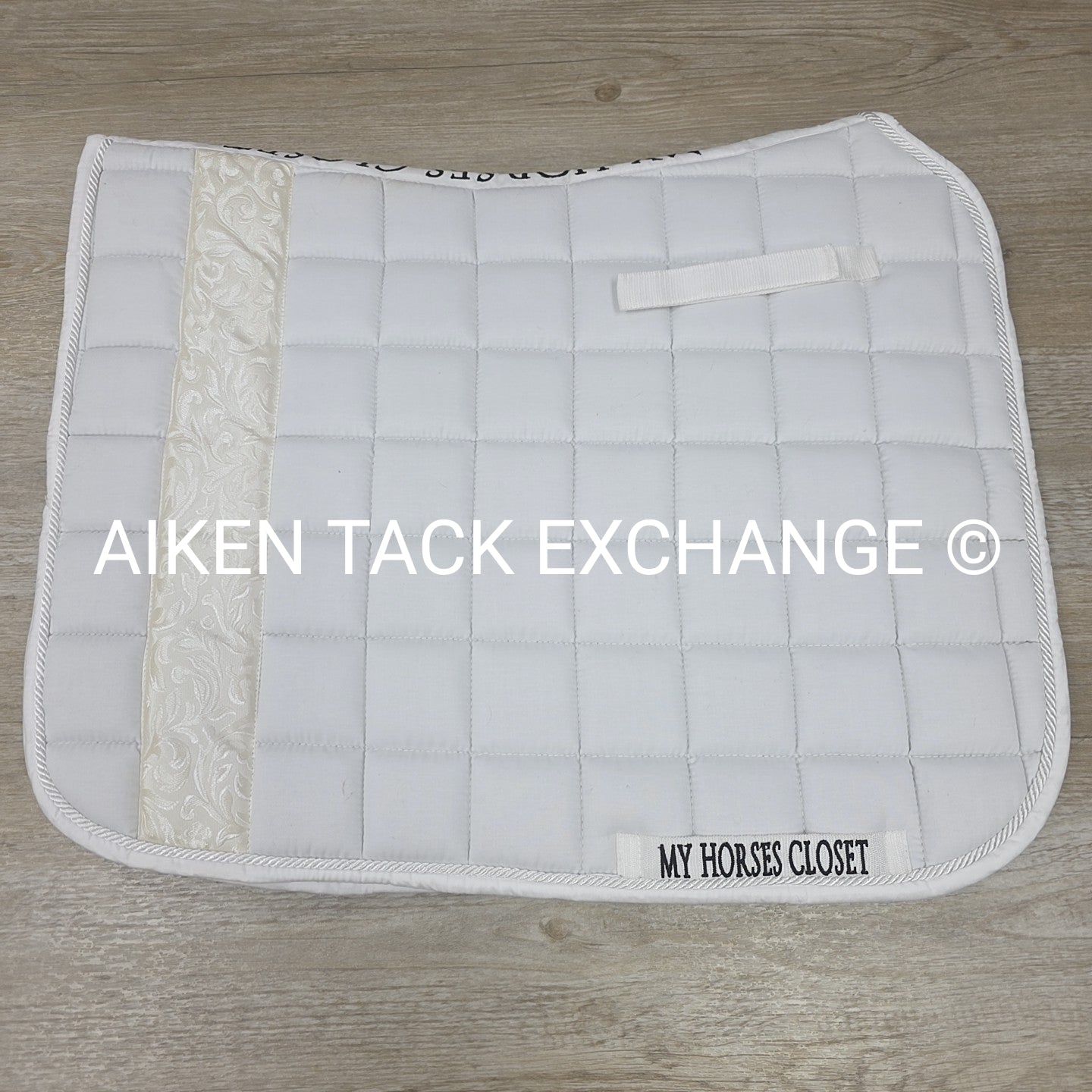 My Horses Closet Square Dressage Saddle Pad & Ear Bonnet, Size Full