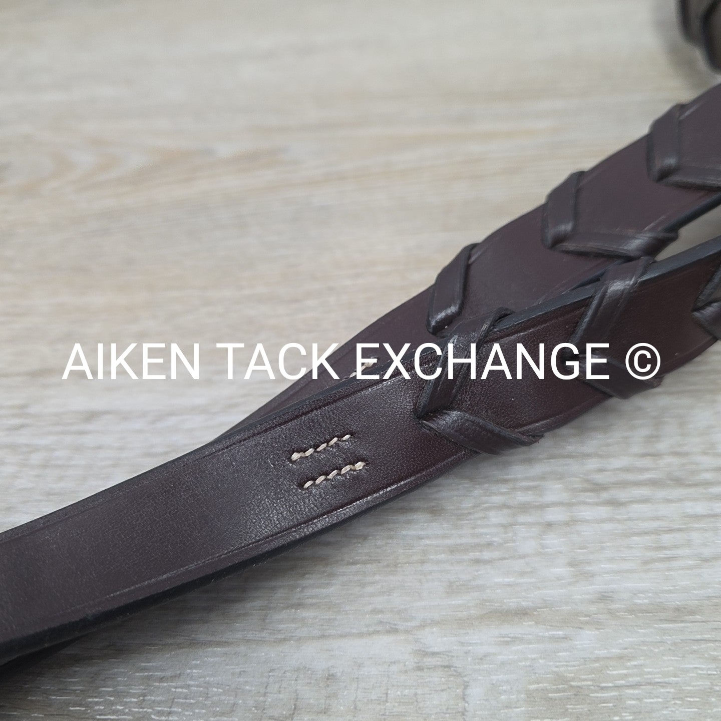 Nunn Finer Elena Laced Reins, Brown, 58"