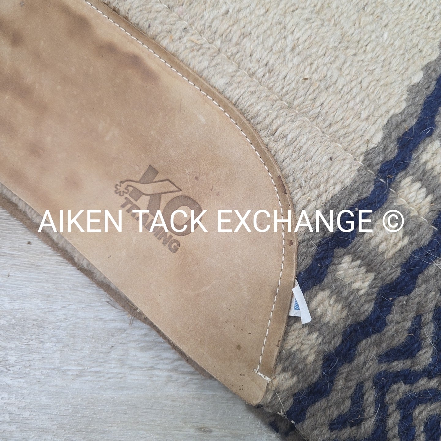 KO Trading Western Saddle Pad w/ Sheepskin, NRHA logo