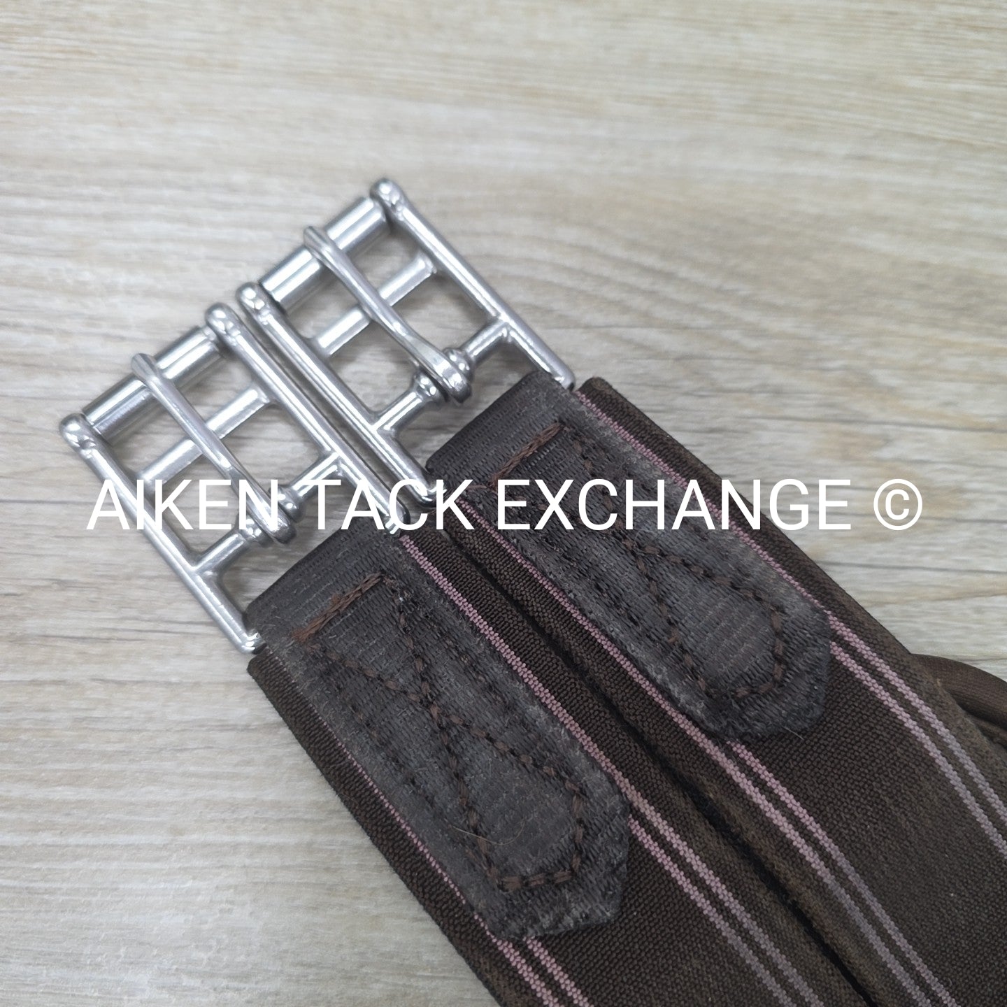 Shires Arma Memory Foam Double End Elastic Girth, Brown, 52"