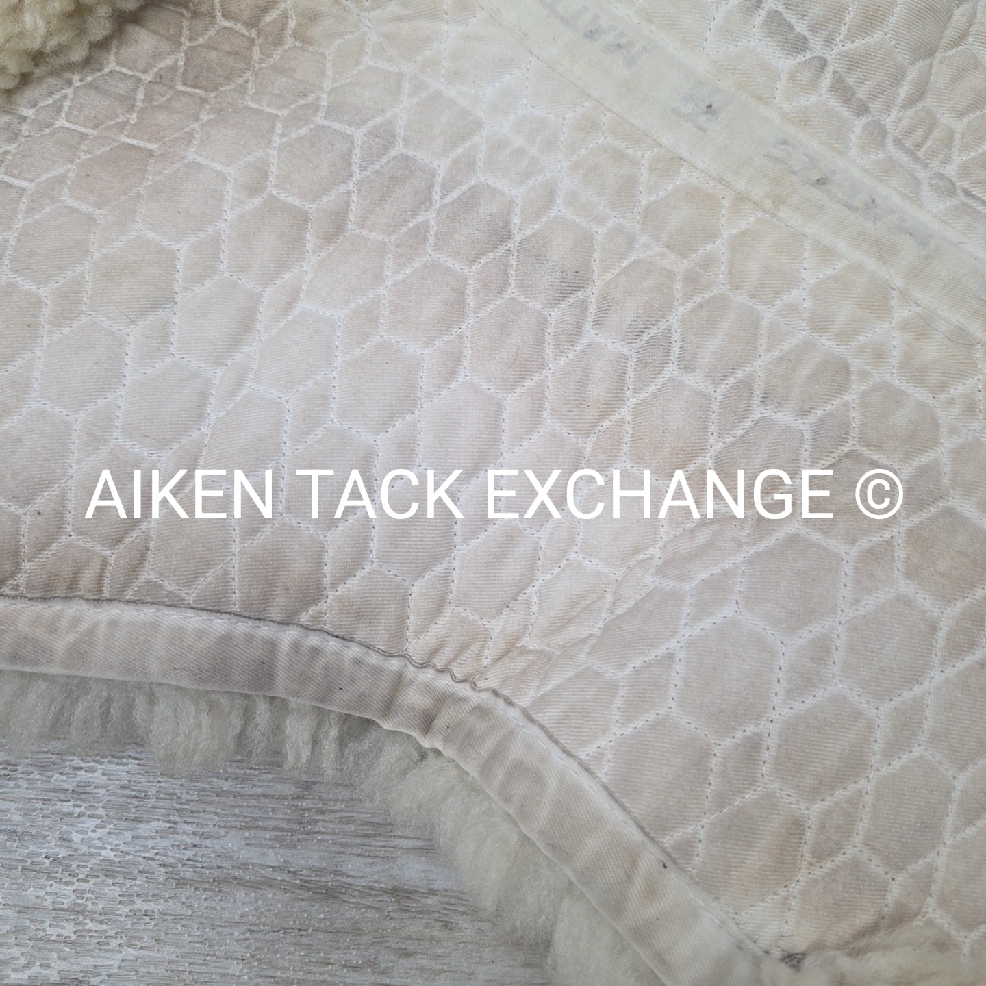 Mattes Platinum Dressage Sheepskin Half Pad with Rear Trim, Size Large