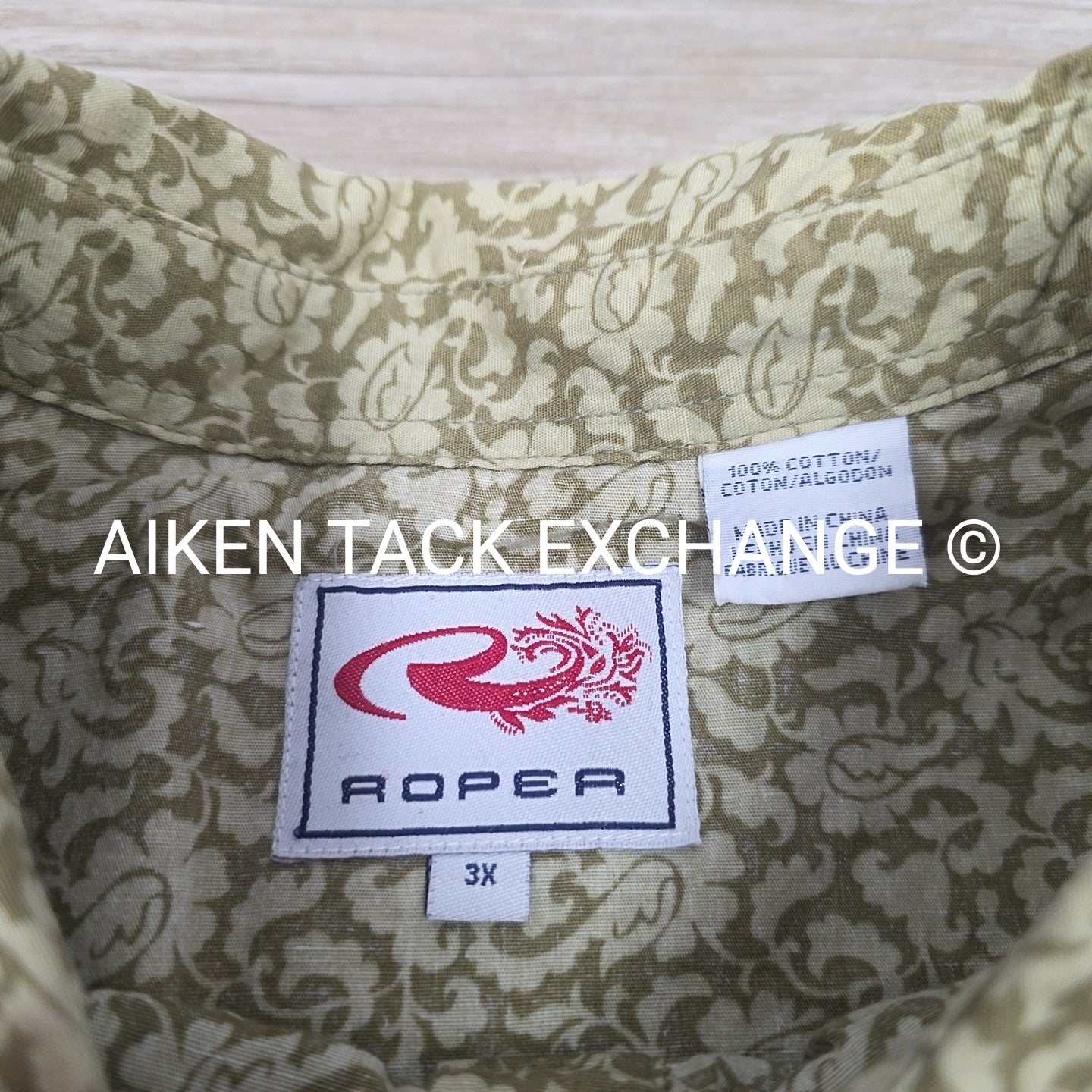 Roper Long Sleeve Button Up Shirt, Size 3X