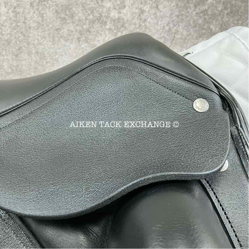 2023 Custom Saddlery Wolfgang Gemini R Monoflap Dressage Saddle, 17.5" Seat, Adjustable Tree, Wool Flocked Panels