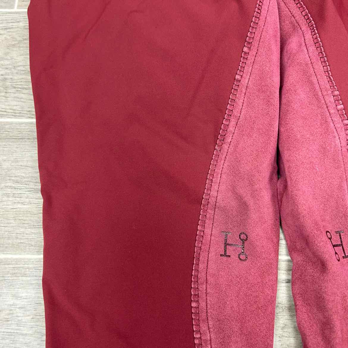 SmartPak Hadley High-Rise Full Seat Breeches in Merlot, Size 36 R