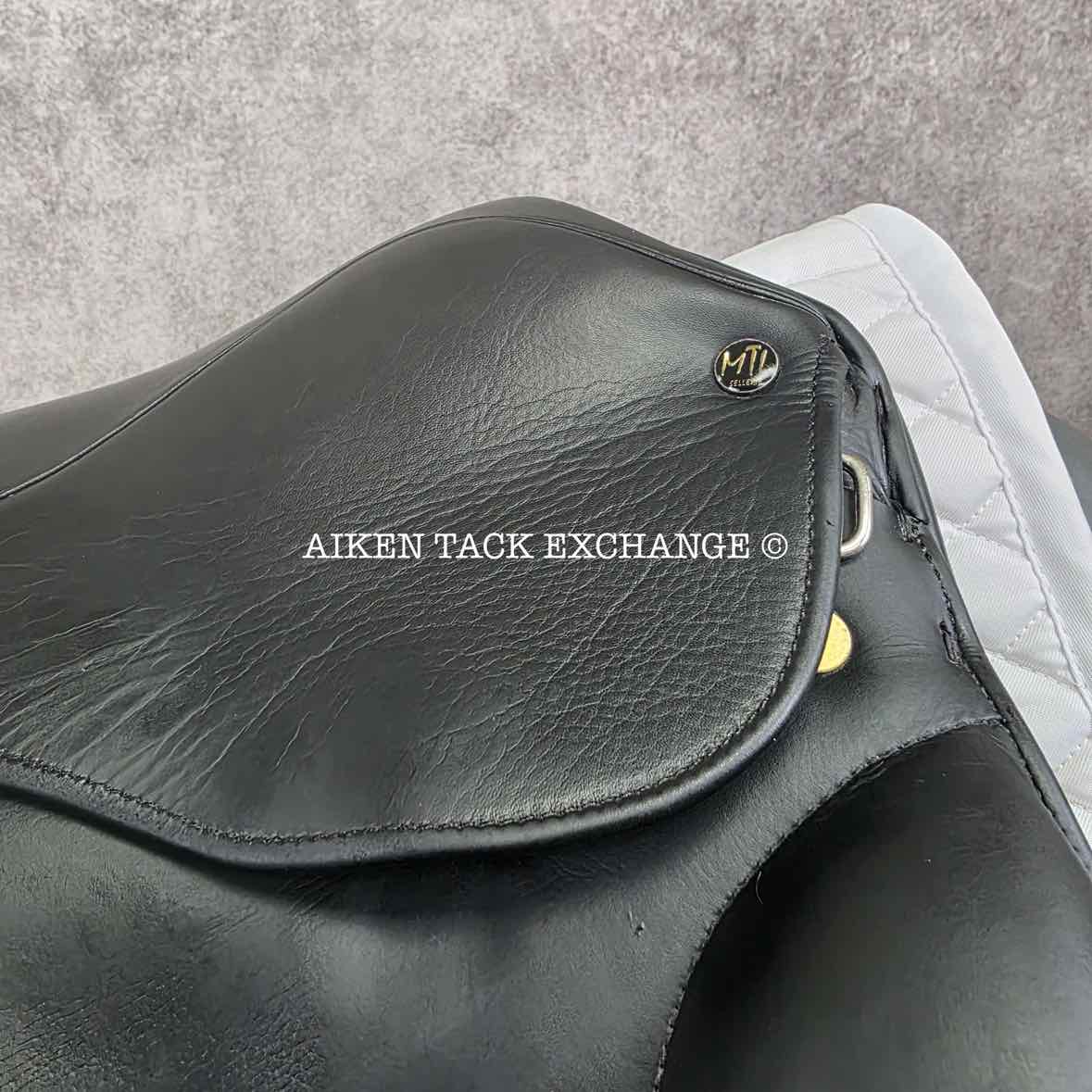 **On Trial** Marcel Toulouse Verona Monoflap Dressage Saddle, 17.5" Seat, MW/W Tree, Wool Flocked Panels