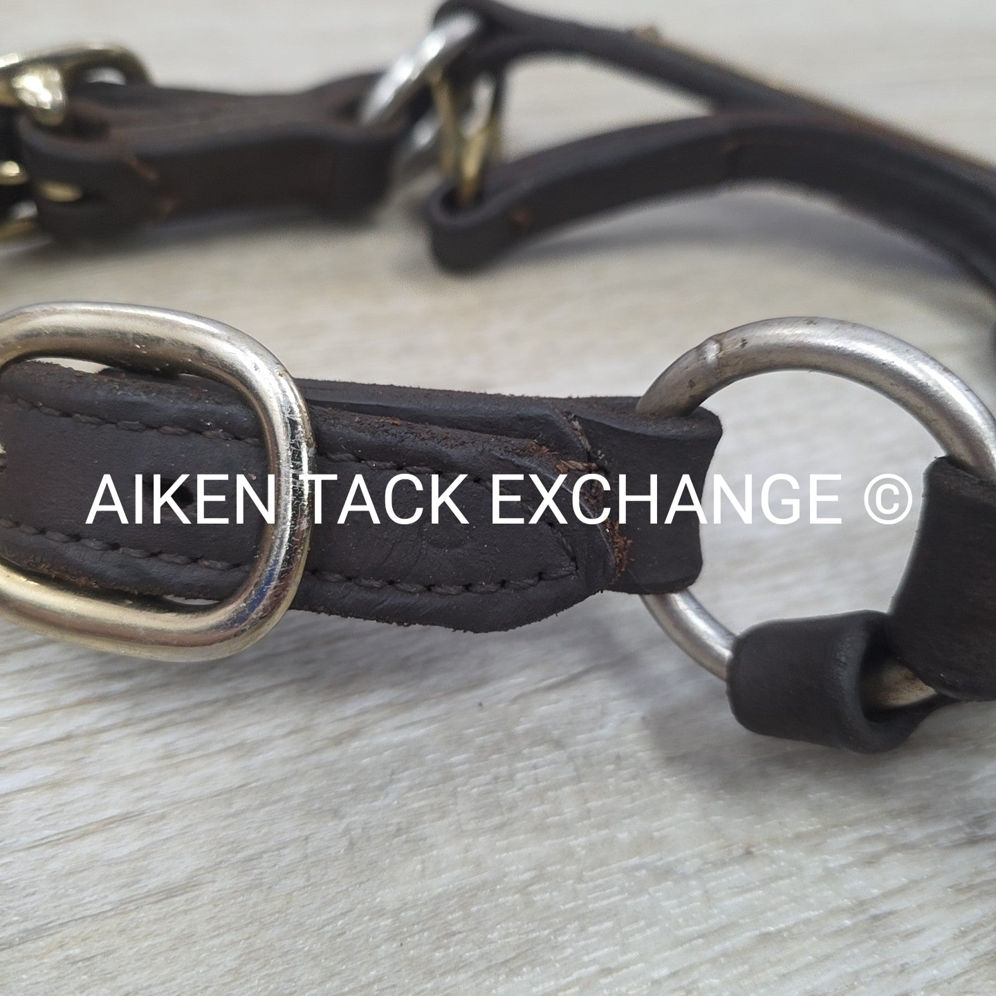 Leather Halter, Has Nameplate, Brown, Size Cob