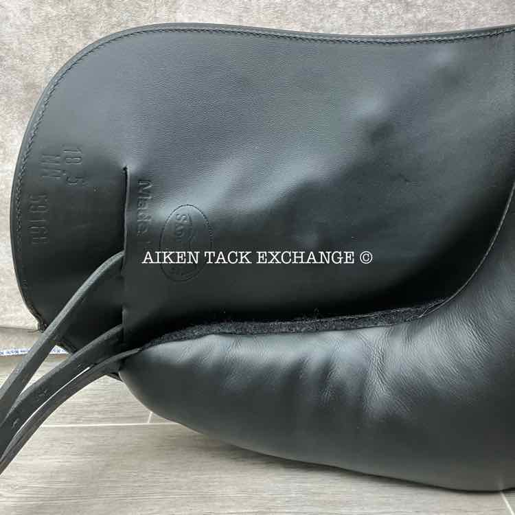 Saddle Guy by Mike Scott Monoflap Dressage Saddle, 18.5" Seat, Medium Wide Tree, Wool Flocked Panels