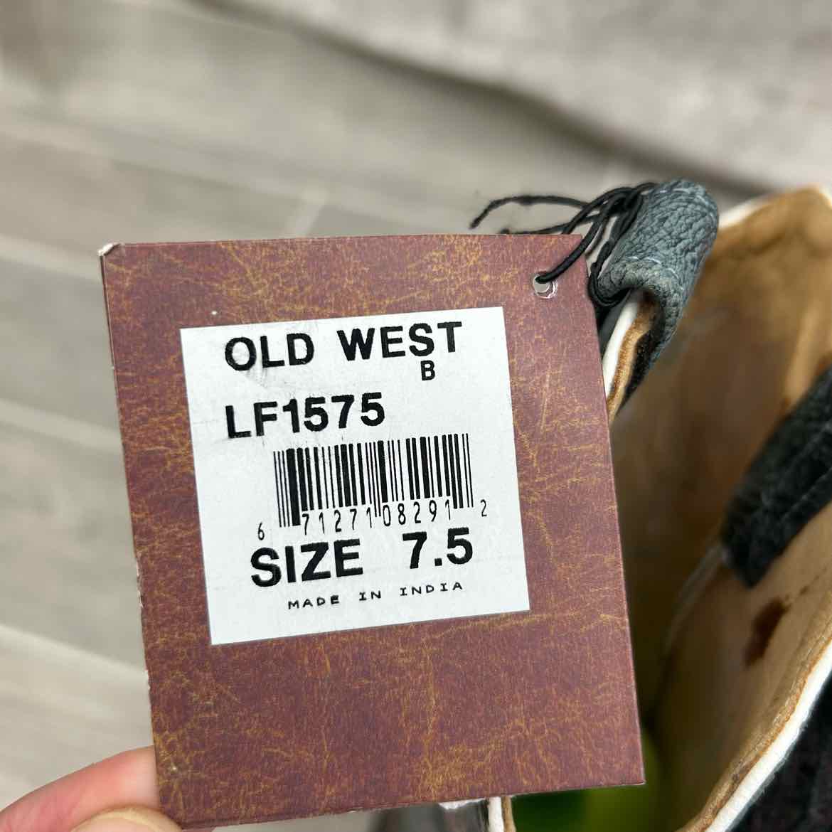 Old West Western Boots, Size 7.5