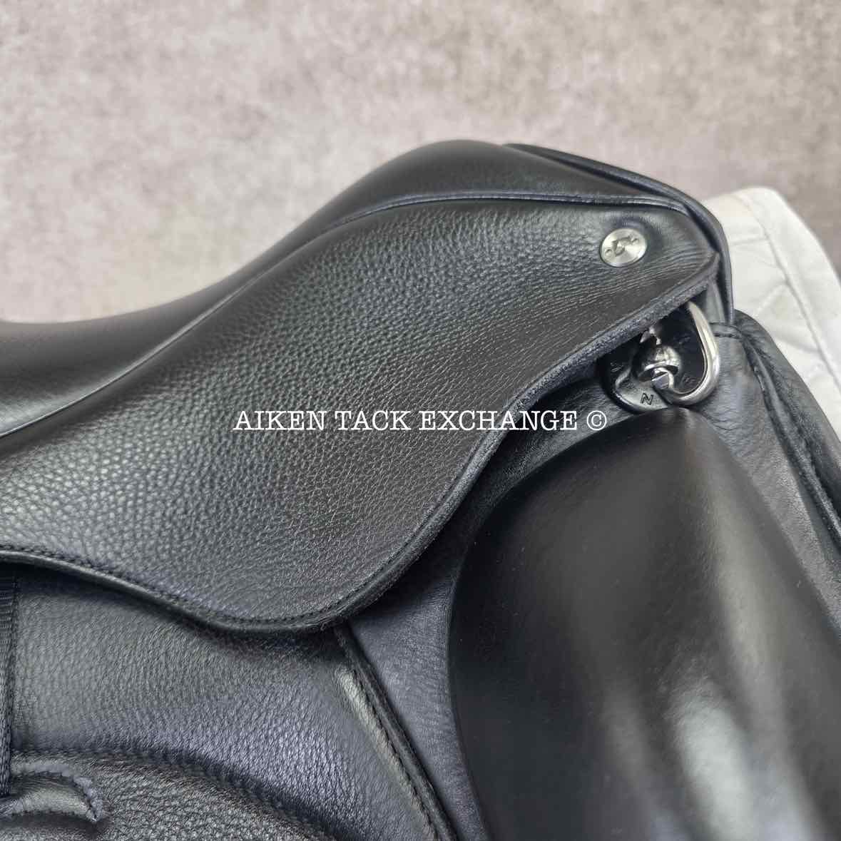 2023 Envy by Custom Saddlery Motion Monoflap Dressage Saddle, 17.5" Seat, Adjustable Tree, Wool Flocked Panels