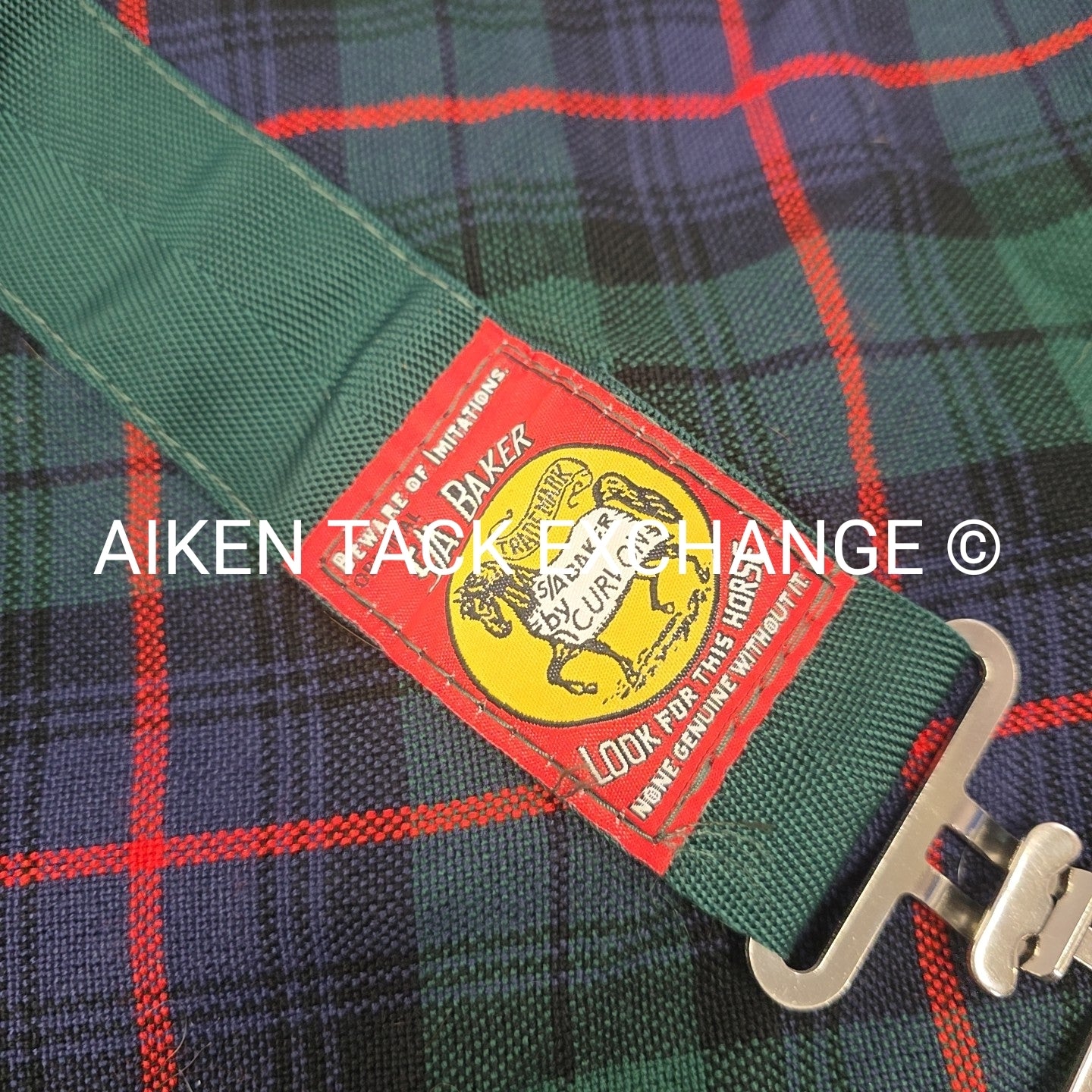 5/A Baker Original Tartan Plaid Stable Sheet, Size 72"
