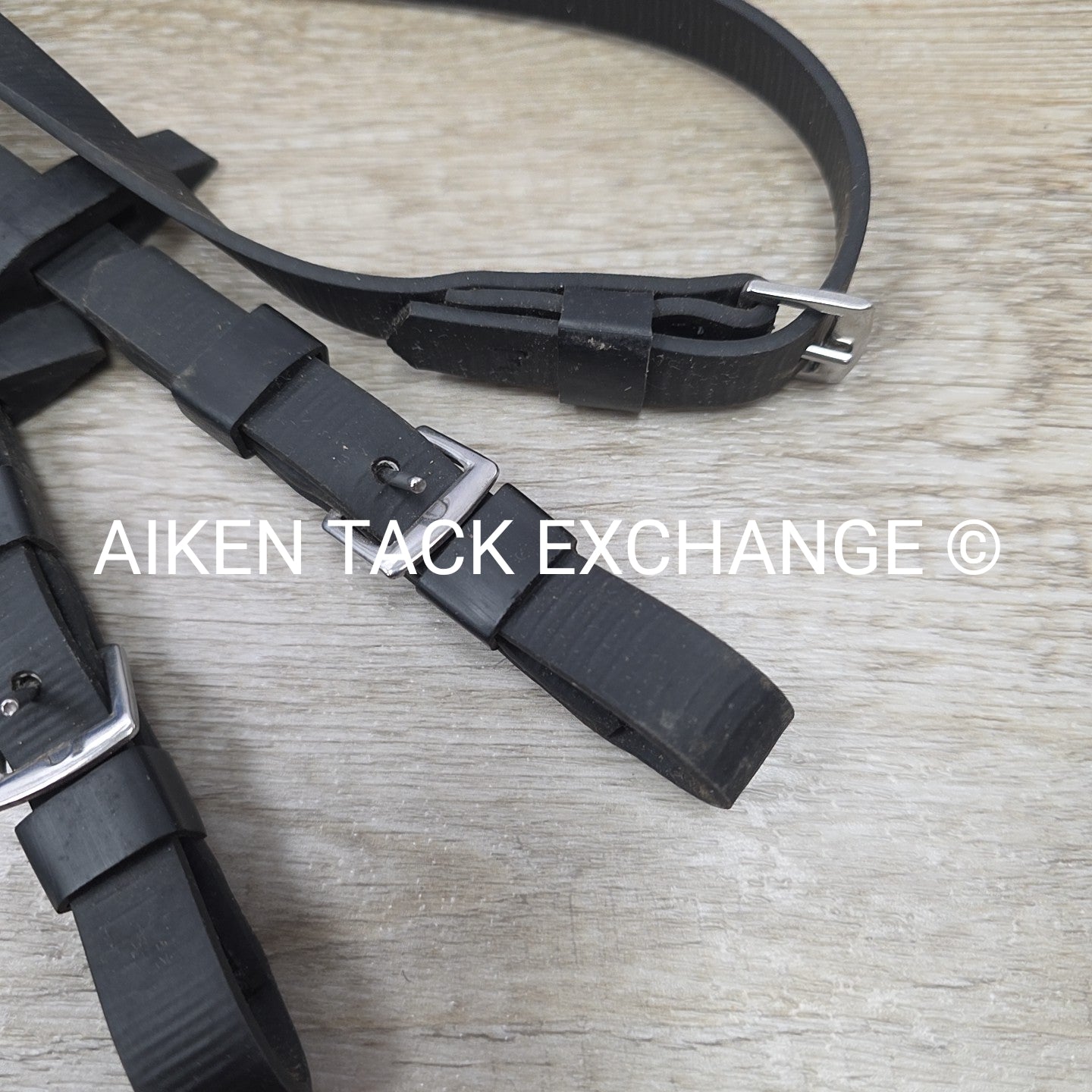Wintec Equi-Leather Grip Reins, Black, Full