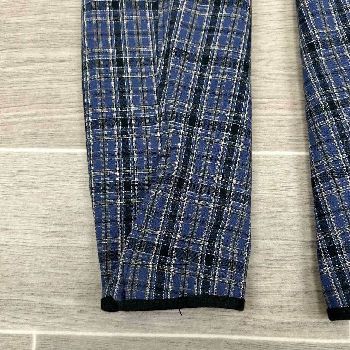 Eqituff Women's Knee Patch Breeches, Blue Plaid, Size 22 L, Brand New