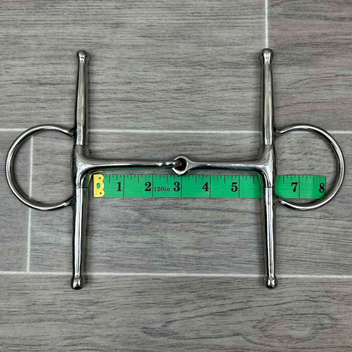 Smucker's Single Joint Large Ring Full Cheek Bit 5.5" (8" Cheeks)