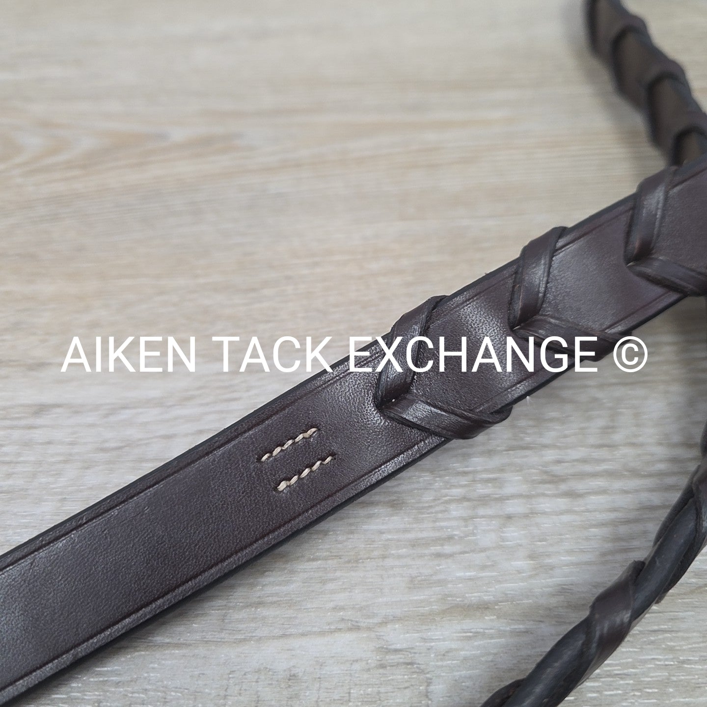 Nunn Finer Elena Laced Reins, Brown, 58"