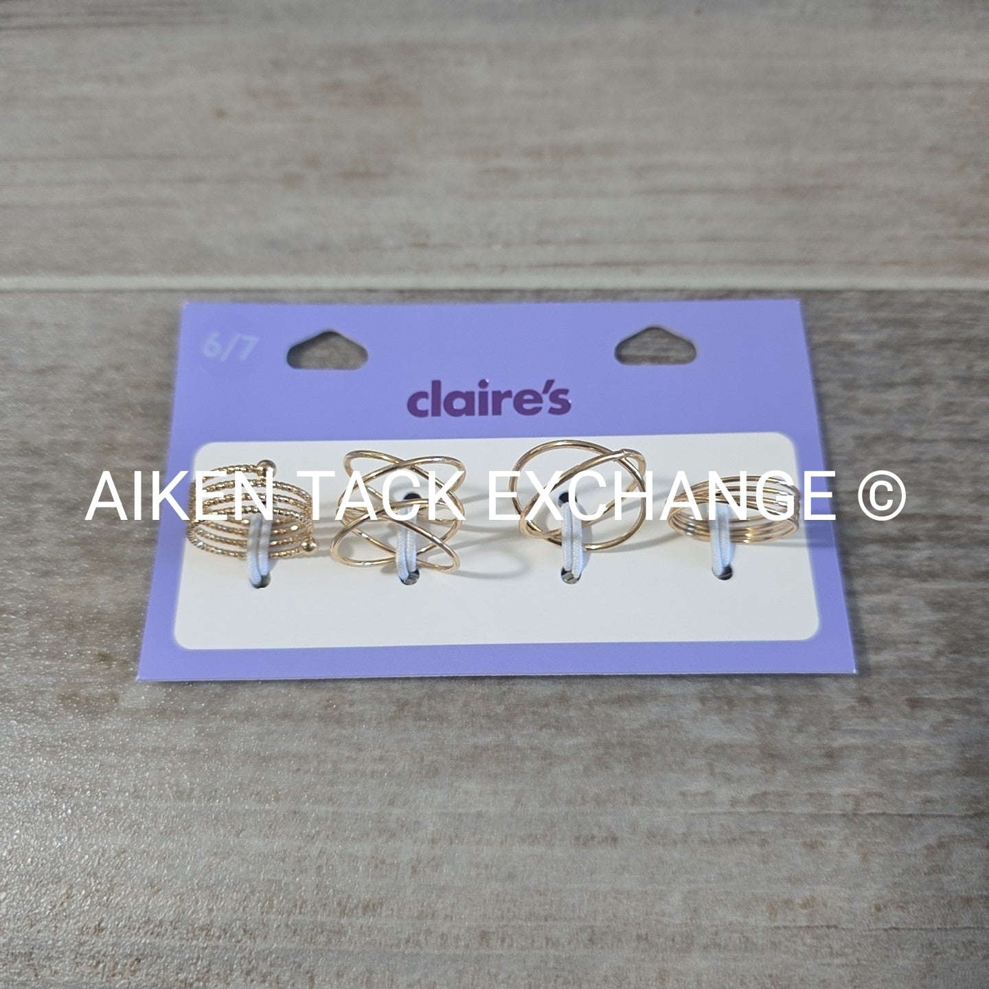 Claire's Ring Set (4) - Size 6/7