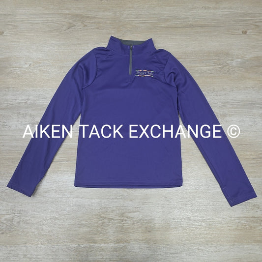 Pony Club Long Sleeve 1/4 Zip Top, Youth XL