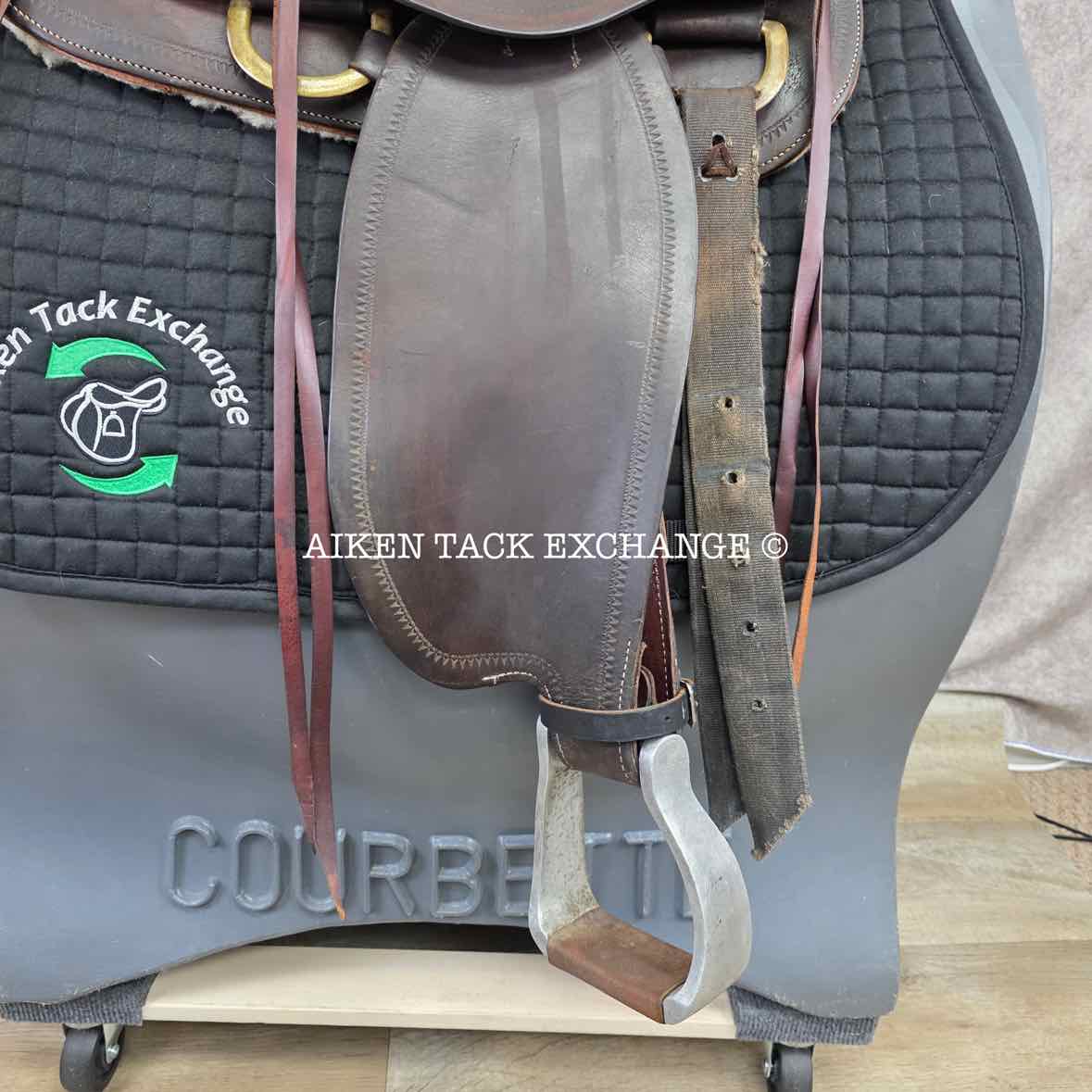 JC Higgins Western Saddle, 14.5" Seat, Regular Tree - Semi QH Bars