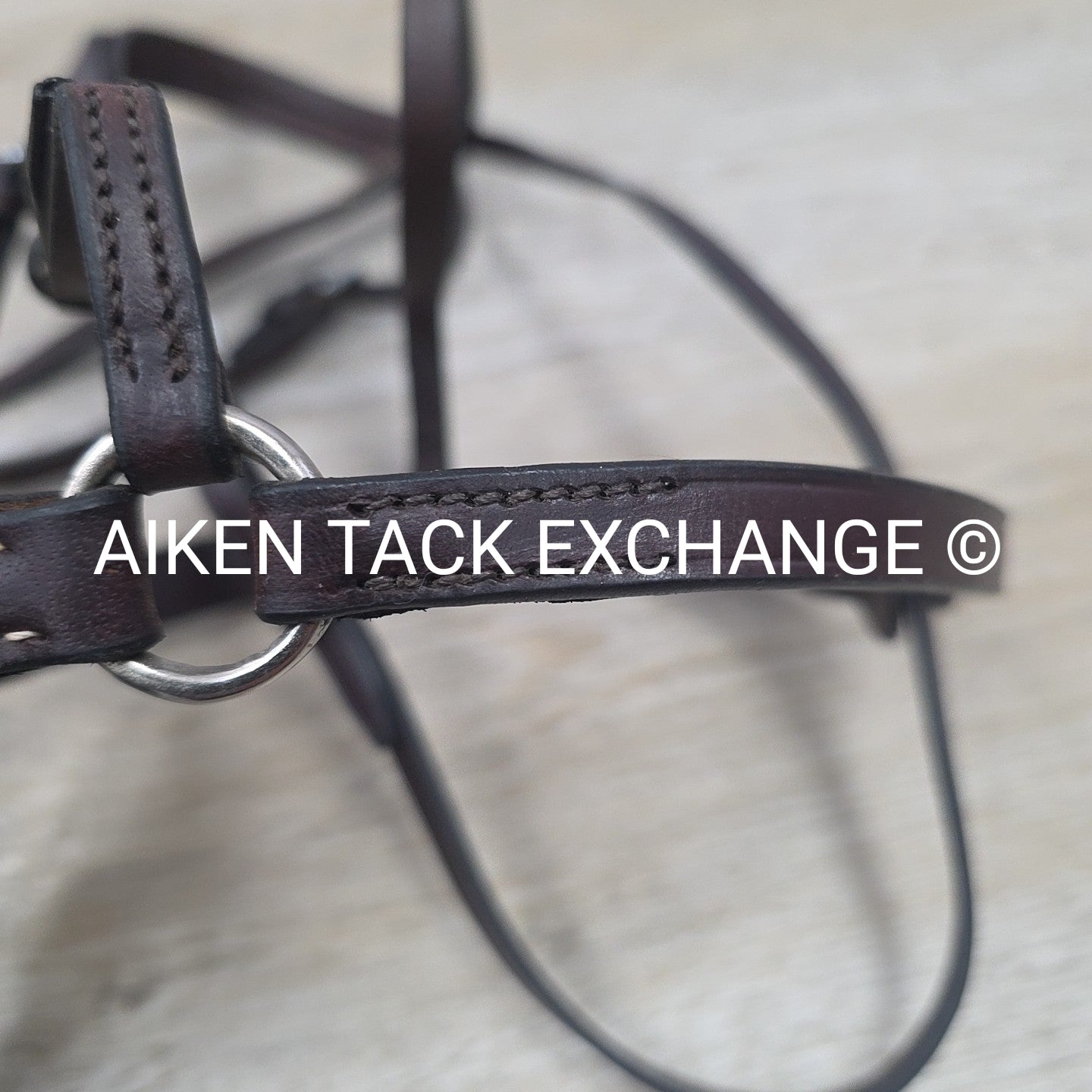 Plain Bridle with Drop Noseband, No Reins, Brown, Size Cob