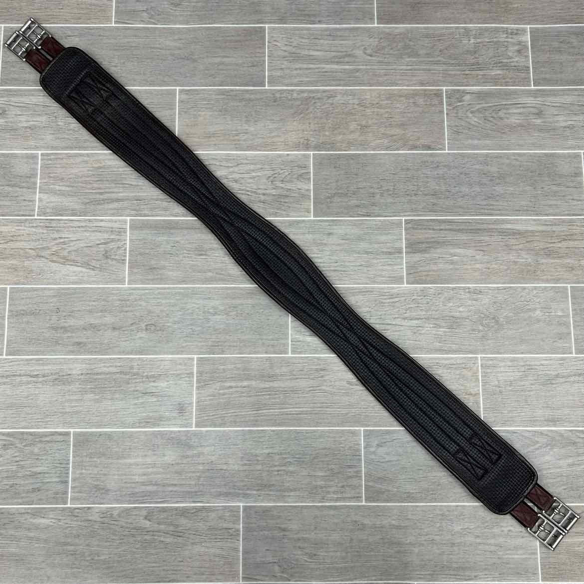 QHP Basic All Purpose Double Elastic Girth, Brown, 52"