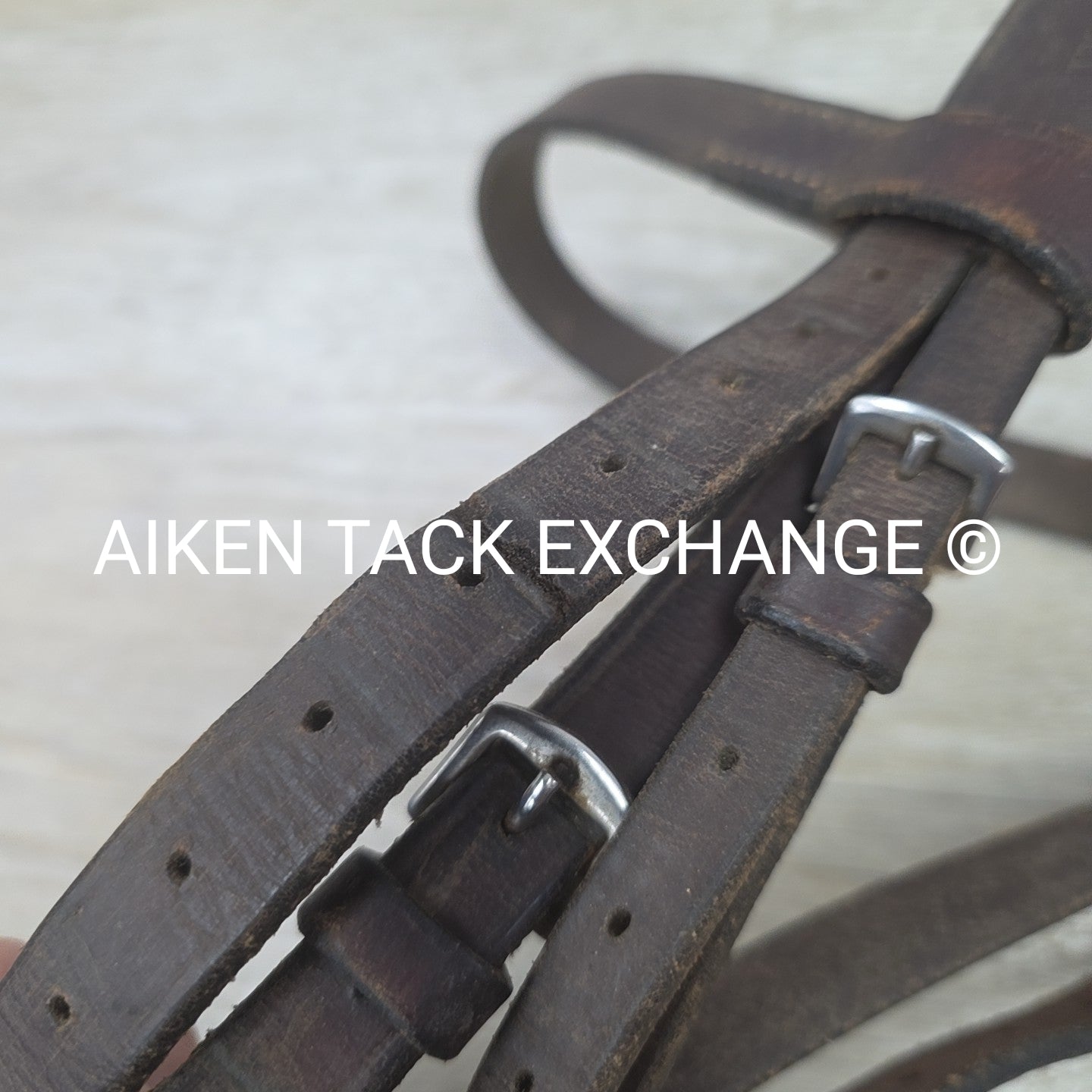 BARGAIN BUNDLE: Flat Hunt Bridle (No Cheek Pieces) & Flat Breastplate, Brown