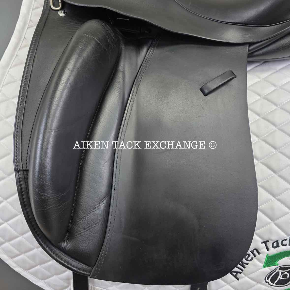 2014 Custom Saddlery Signature Wolfgang Solo Dressage Saddle, 17.5" Seat, Adjustable Tree, Wool Flocked Panels