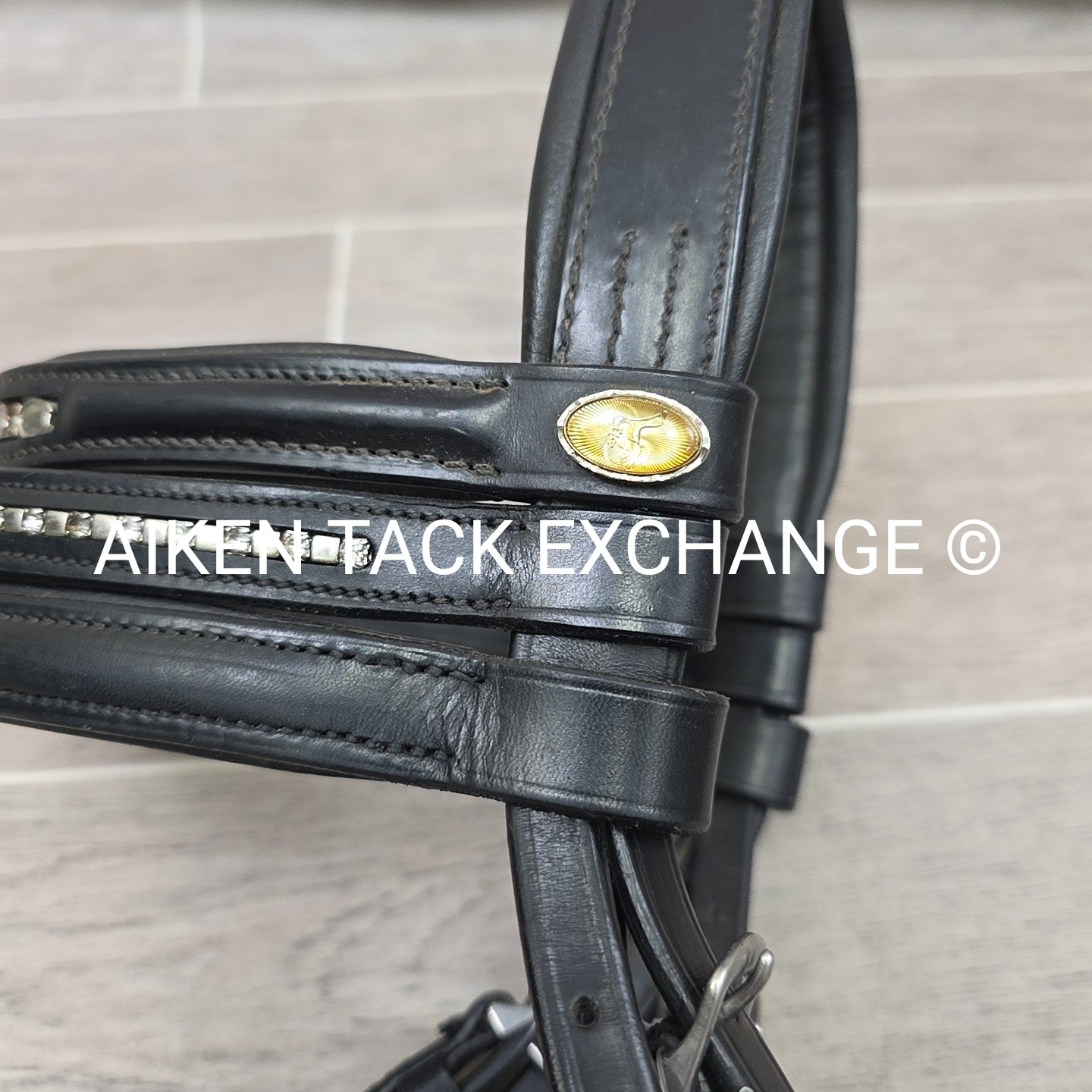 Kieffer Monocrown Bridle with Cotton Web Reins & 2 Extra Browbands, Size Full