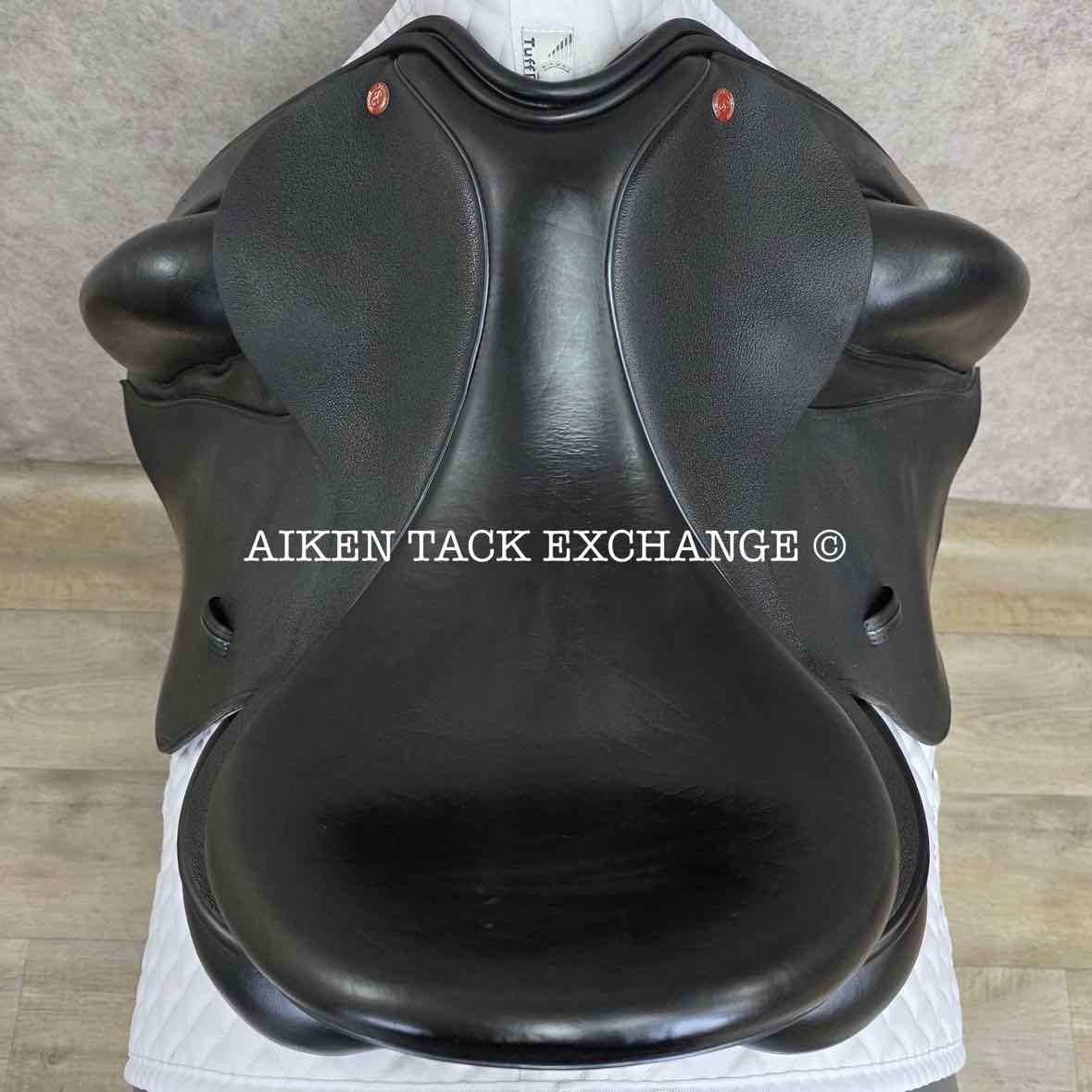 Saddle Guy by Mike Scott Monoflap Dressage Saddle, 17.5" Seat, Short Flap, MW/W Tree, Wool Flocked Panels