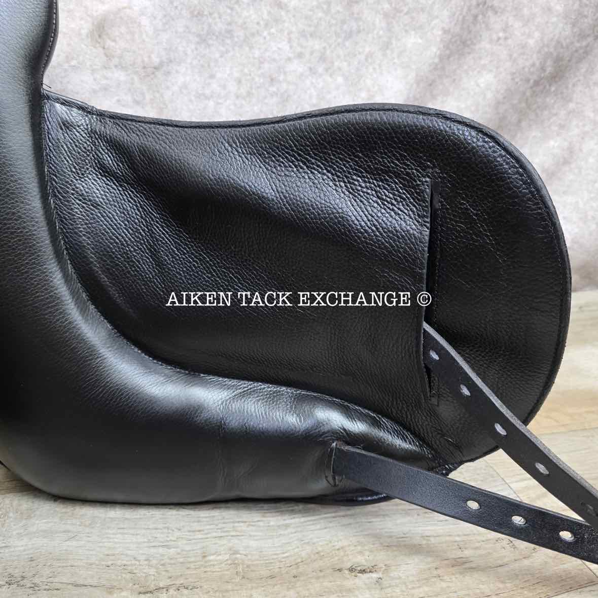 2023 Envy by Custom Saddlery Aurora Monoflap Dressage Saddle, 17.5" Seat, Adjustable Tree, Wool Flocked Panels