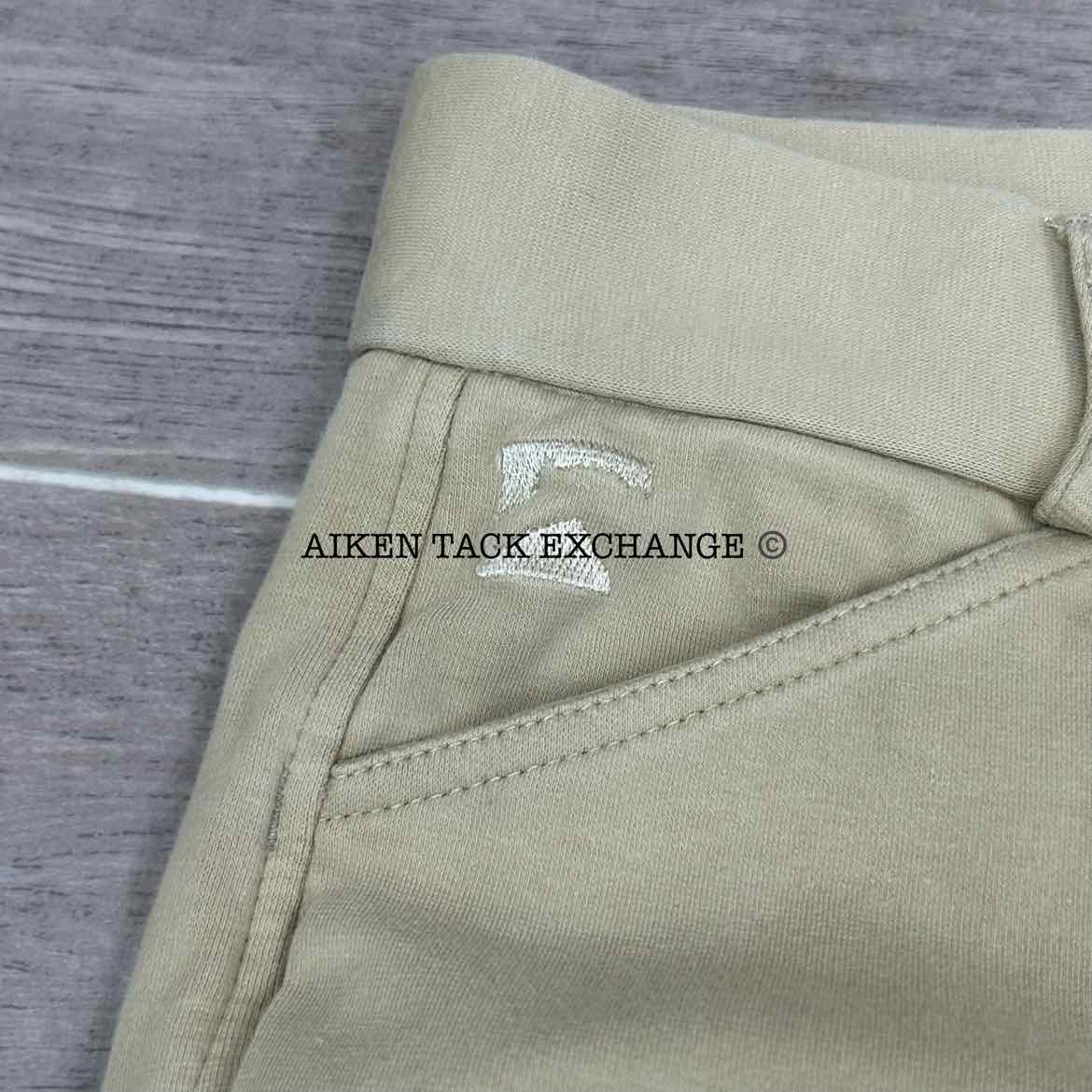 Dover Saddlery Riding Sport Silicone Grip Knee Patch Breeches, Size 14