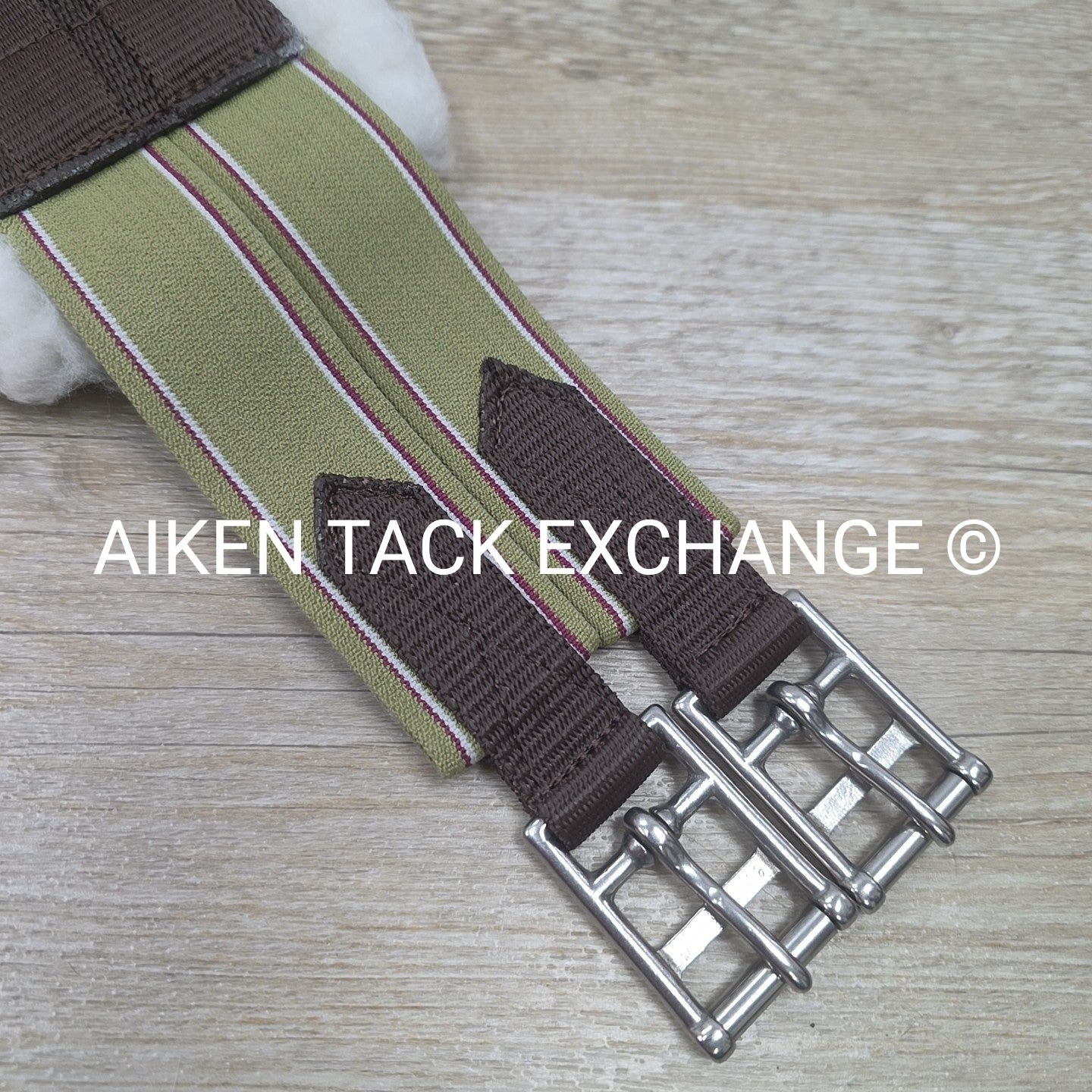 Dover Saddlery Fleece Girth with Double End Elastic, Brown, 52"