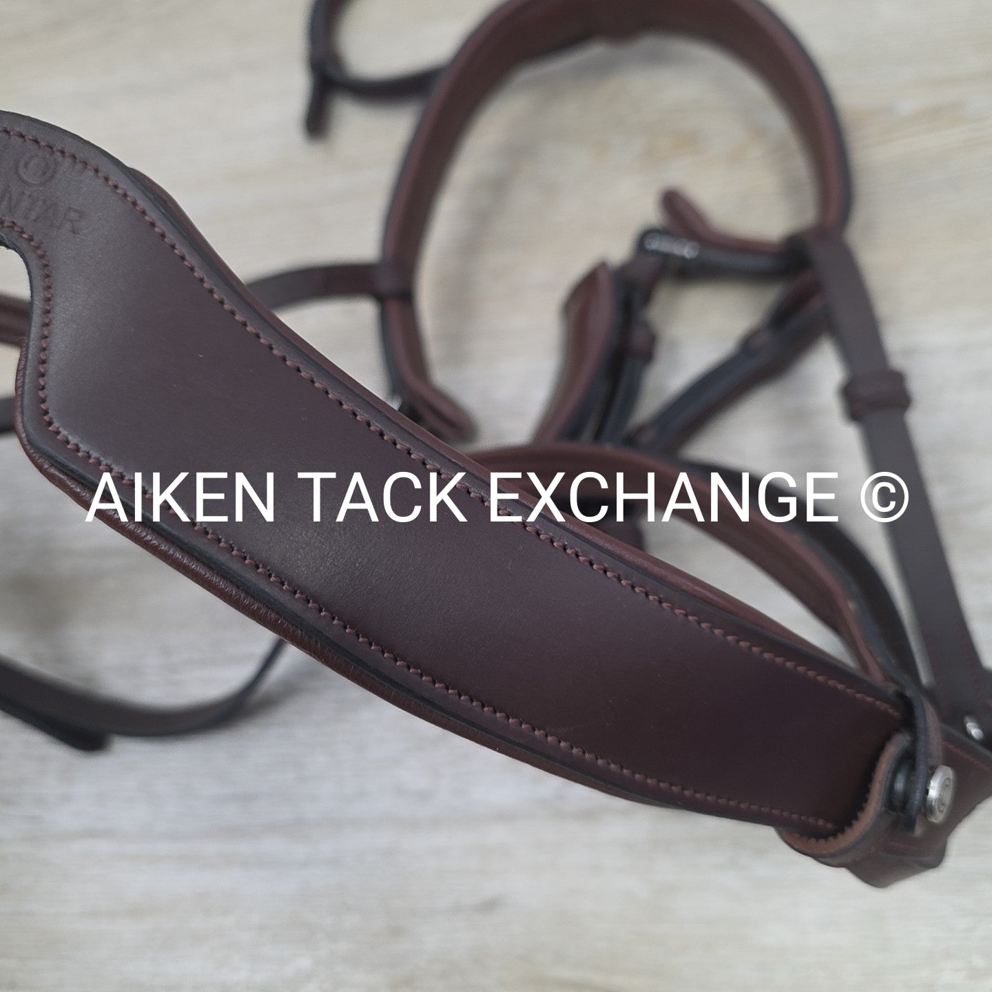 Montar Fair Bridle with Removable Flash, No Reins, Brown, Size Full