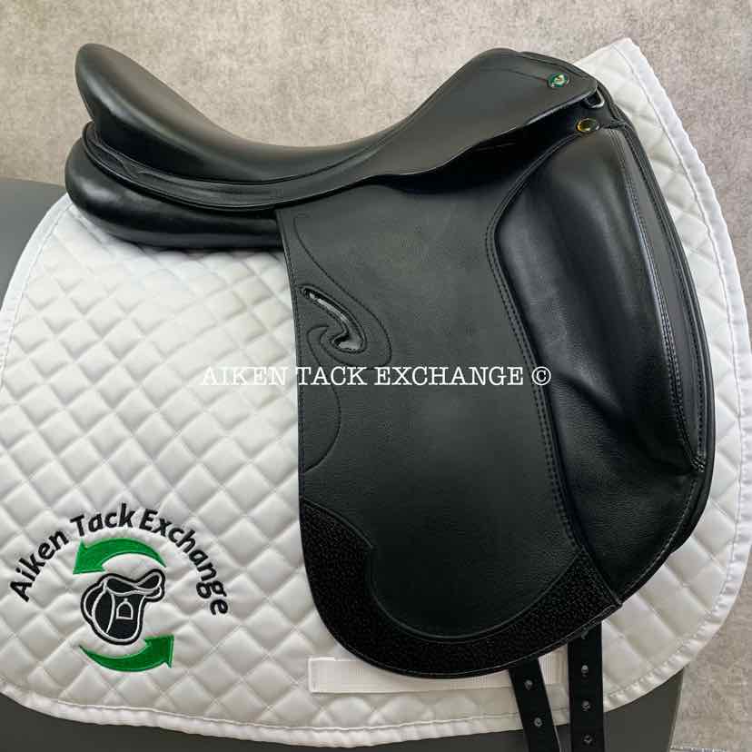 **SOLD** 2016 Prestige Passion K Monoflap Dressage Saddle, 18'" Seat, 34 Tree - Medium Wide, Wool Flocked Panels