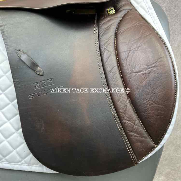 Stubben Siegfried DL All Purpose Saddle, 17.5" Seat, 29.5 cm Tree - M/MW, Wool Flocked Panels