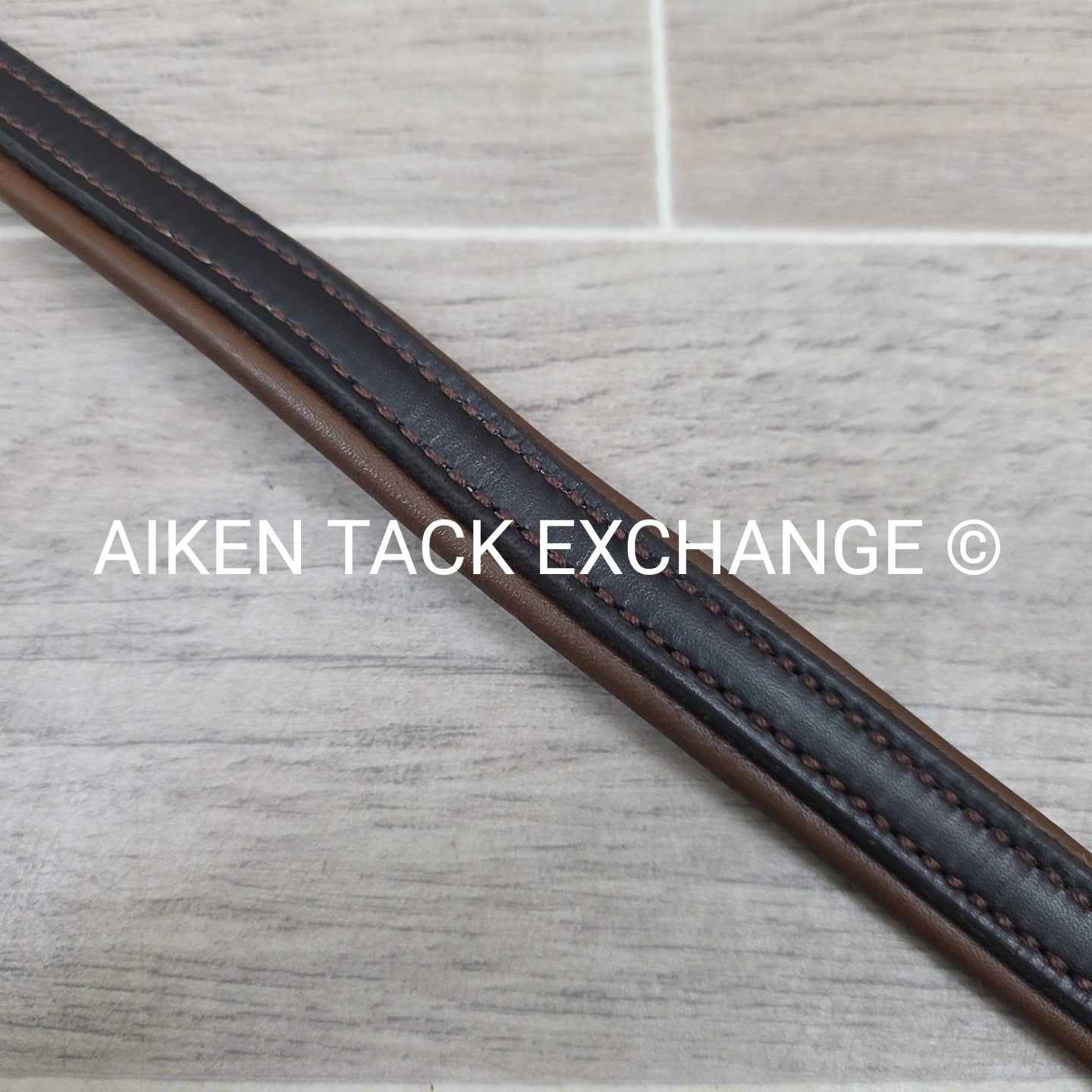 Plain Padded Browband, Brown, 17"