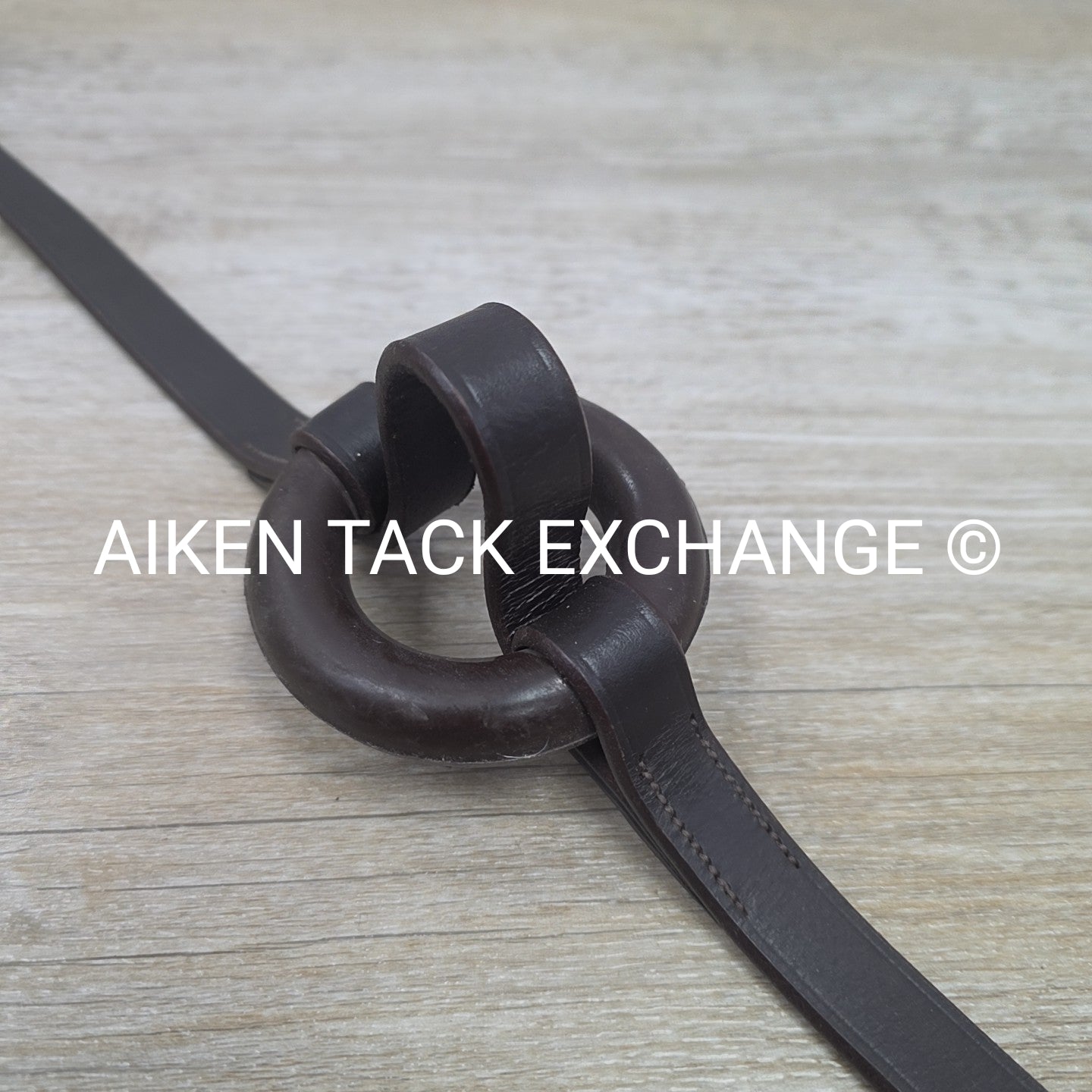 Rubber Donut Leather Side Reins, Brown