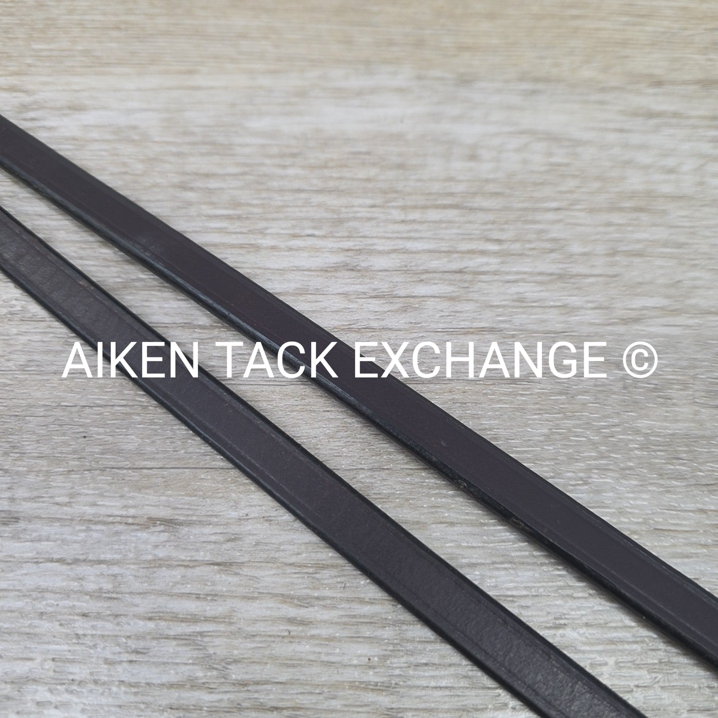 Flat Curb Rein, Brown, 52"