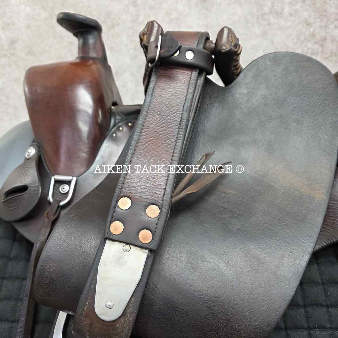 Steele Classic Trail Western Saddle, 16.5" Seat, Wide Tree - Full QH Bars